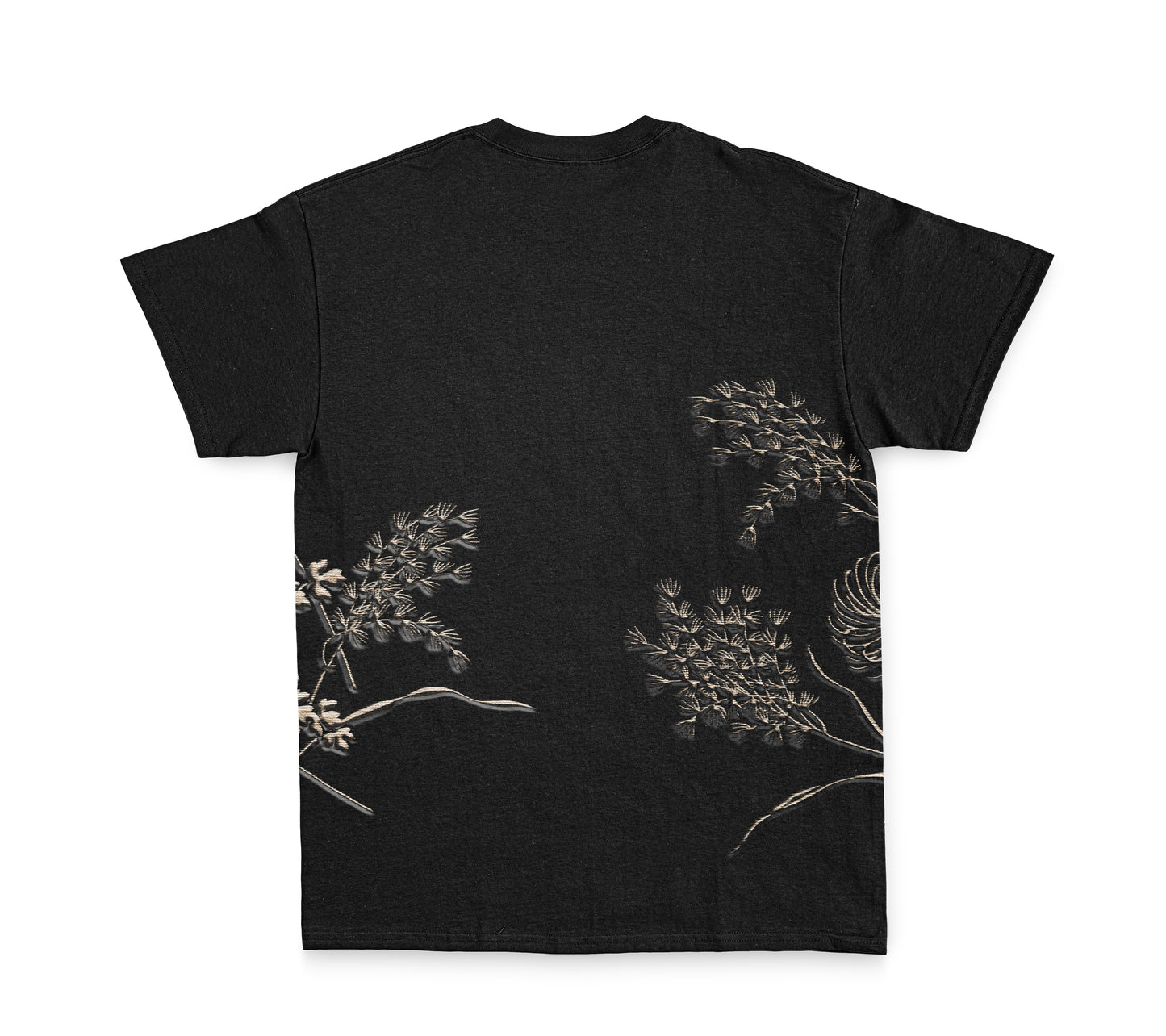 Embroidery: Fenghuang Phoenix and Flower (Black)
