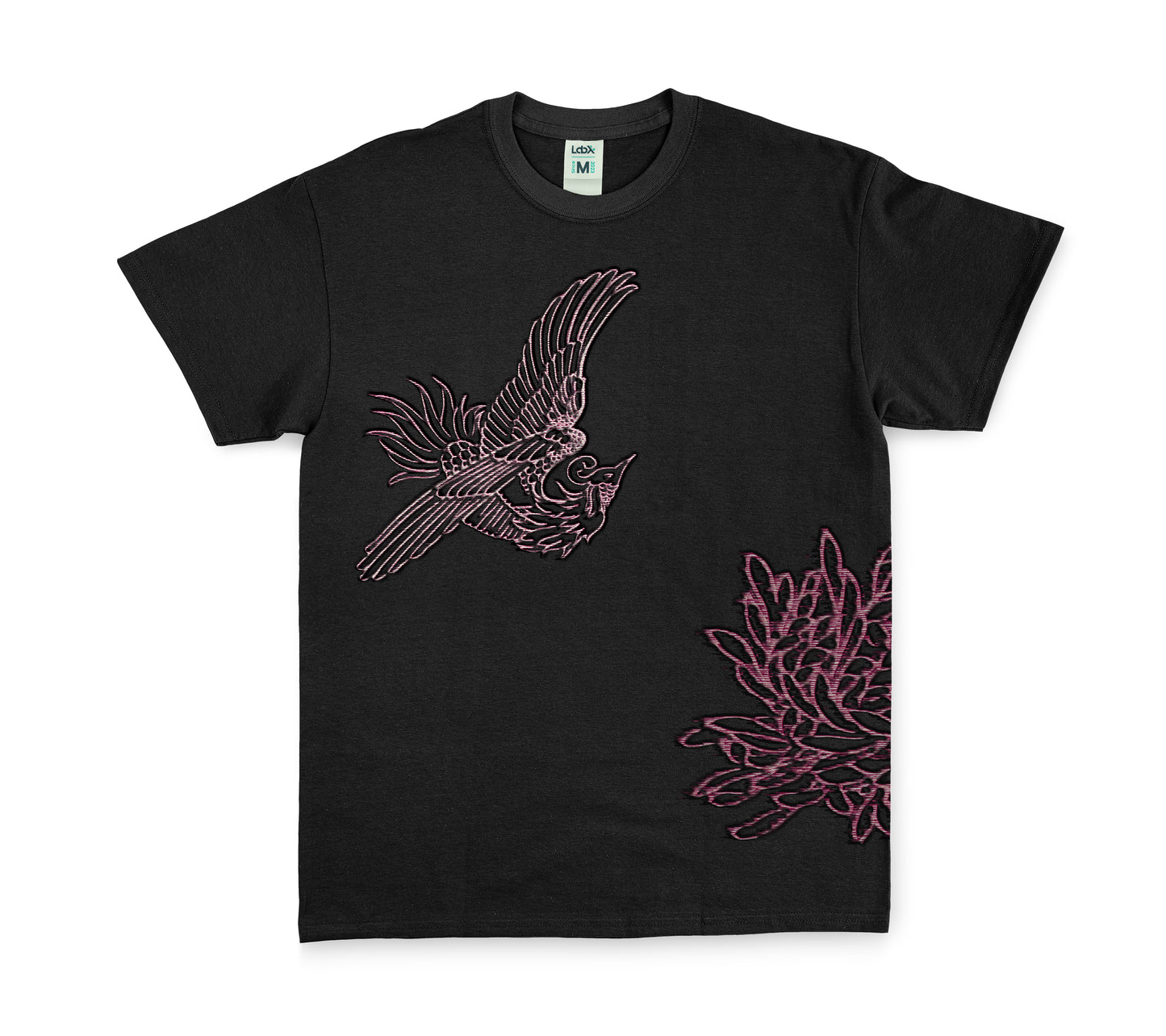 Embroidery: Fenghuang Phoenix and Flower (Black)