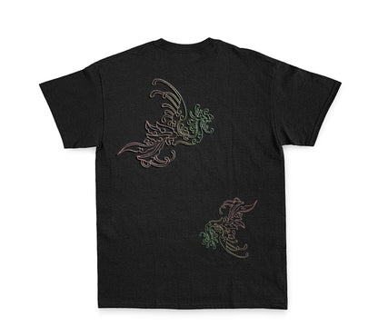 Embroidery: Dragon and The Wind (Black)